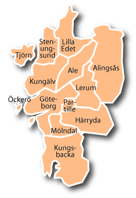 Göteborgsregionen - det är i detta stora område det förmodligen bor en miljon.