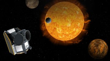 En exoplanet passerar framför sin sol