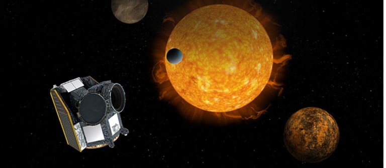 En exoplanet passerar framför sin sol